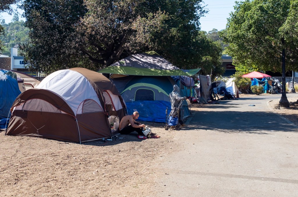 Marin Judge: Business can't blast music in homeless camp